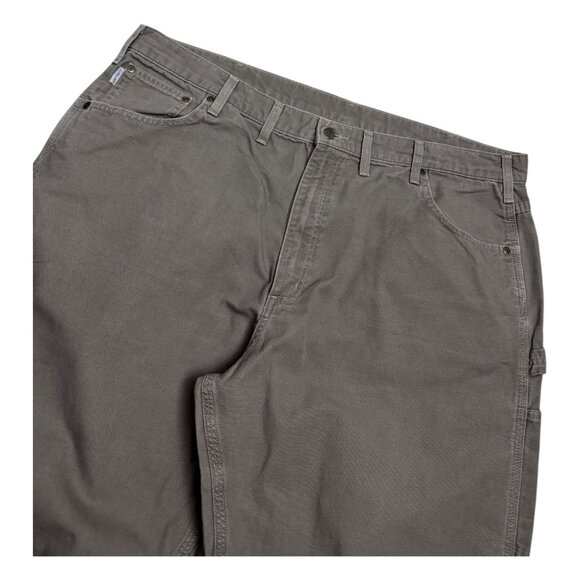 CARHARTT Loose Fit Brown Casual Work Baggy Khaki Pants Mens 42x32 - Picture 6 of 7